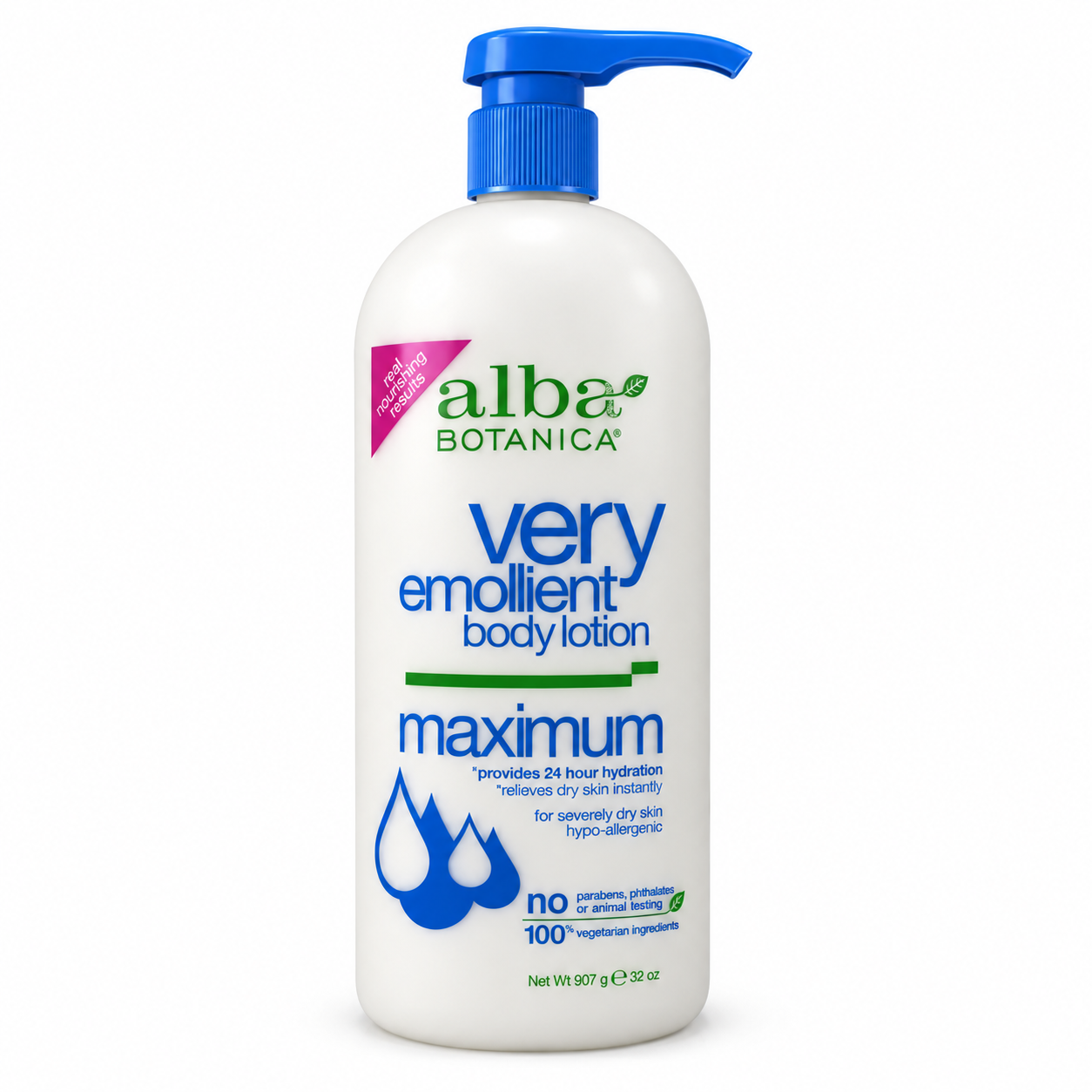 Alba Botanica - Very Emollient Body Lotion - Maximum - 32 oz Alba Botanica